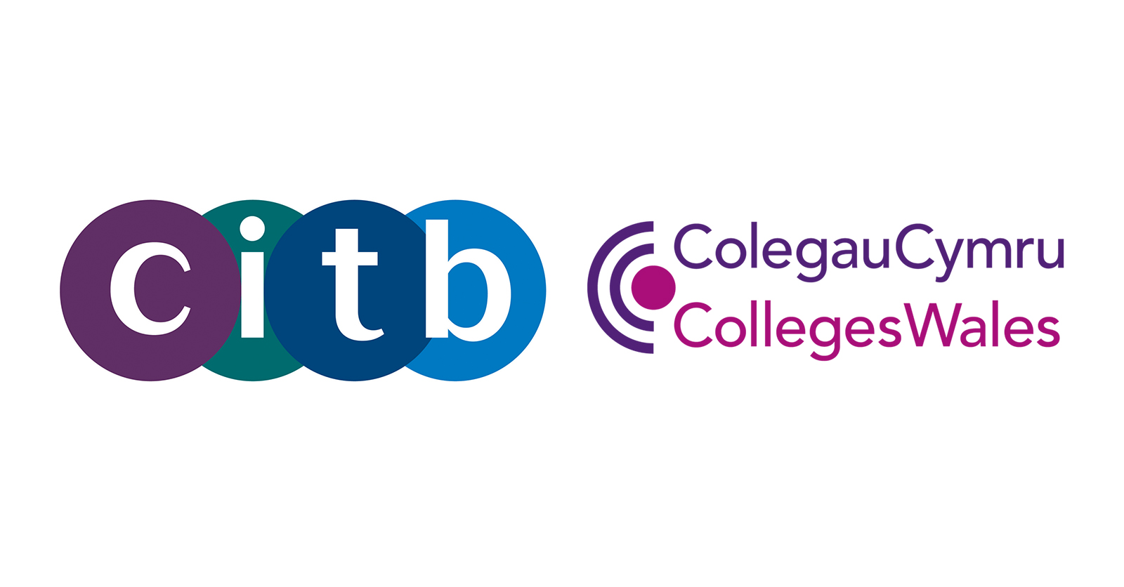 CITB and Colegau Cymru logos