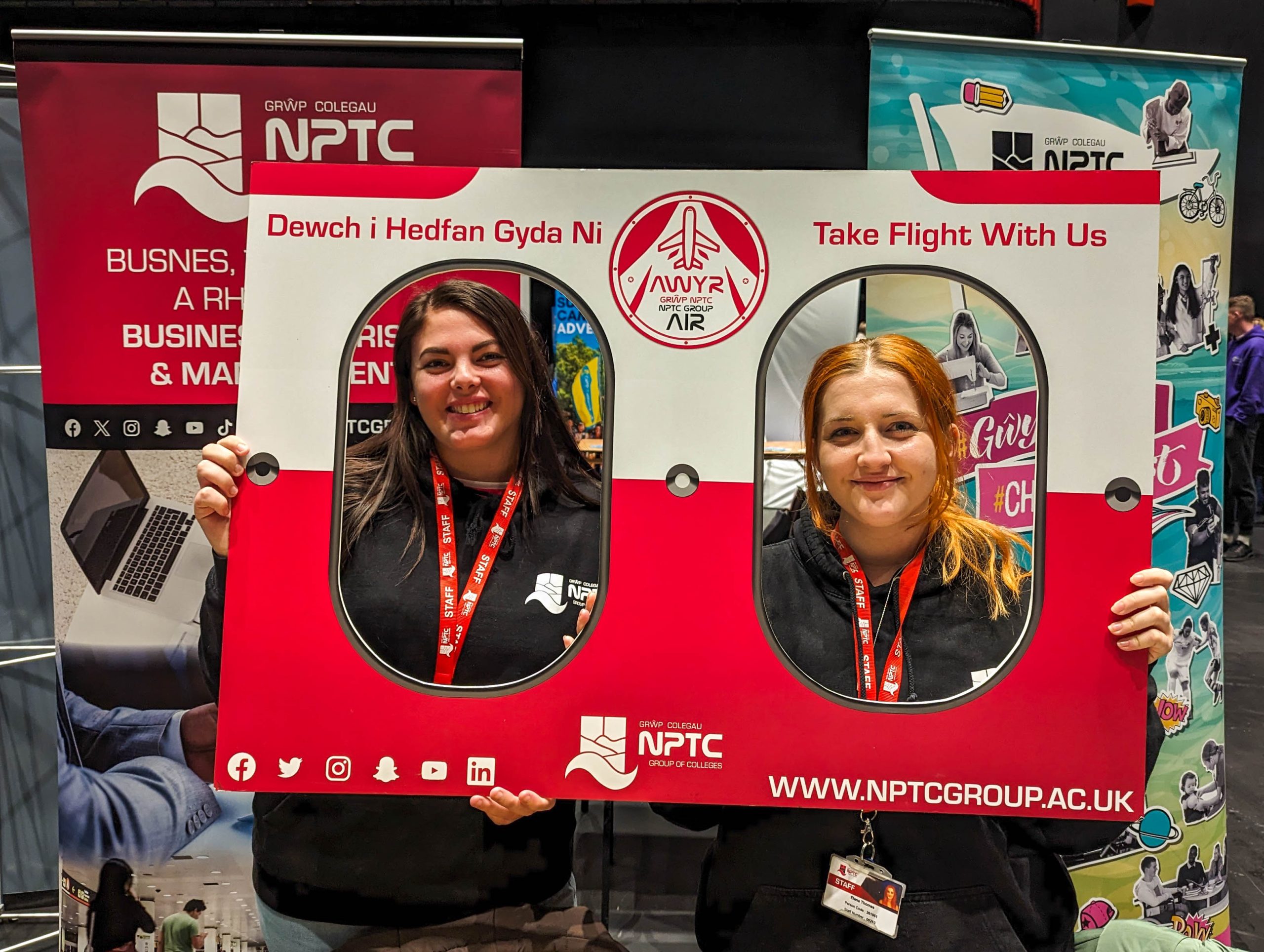 College Marketing staff at the ITT Future Event at Swansea arena