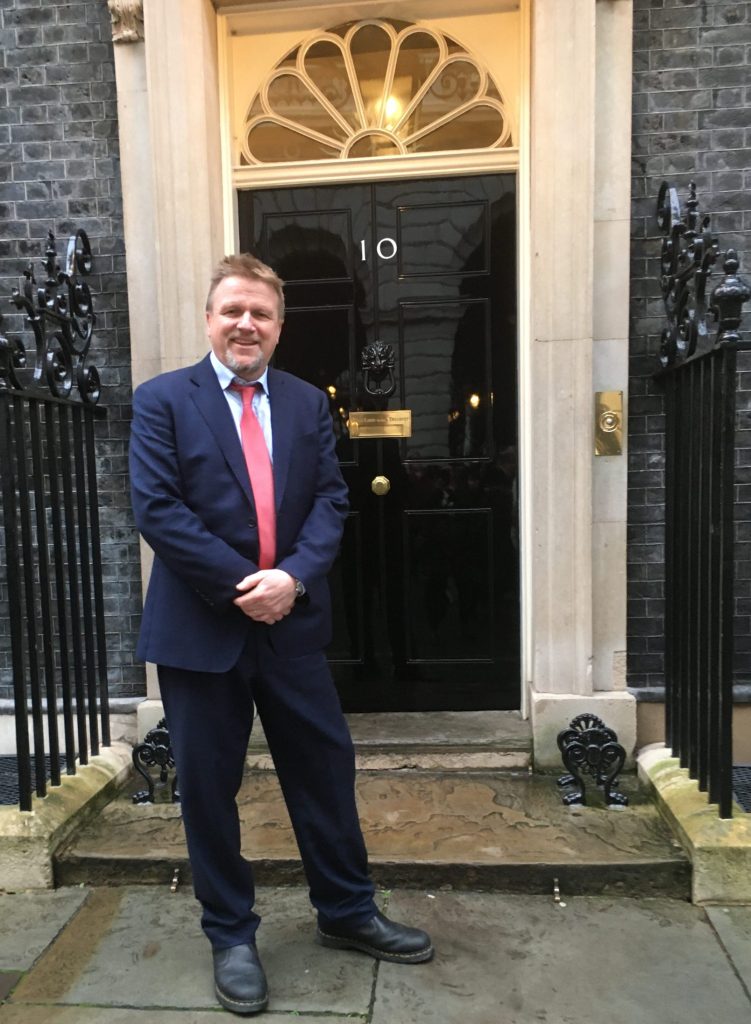 Steve Cass visiting number 10 Downing Street